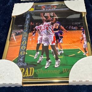 Sharone Wright Signature Rookies “1 of 5000” Framed 8x10 Photo Display